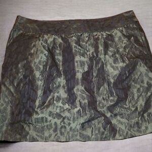 Gap animal print skirt w/ front pockets